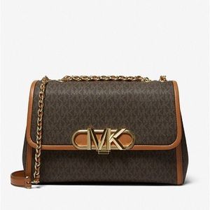 **NEW** MICHAEL KORS Parker Signature Logo Shoulder Bag